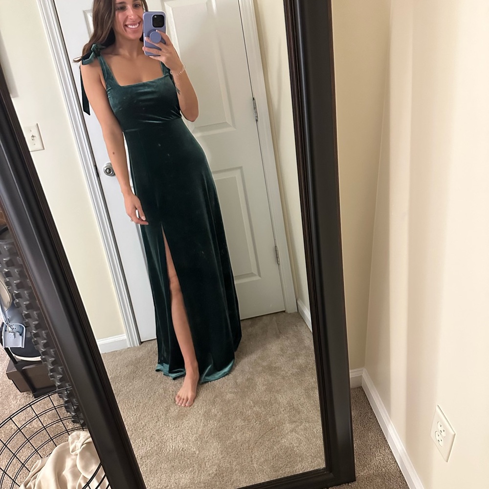Birdy Grey size 6 velvet dress in emerald